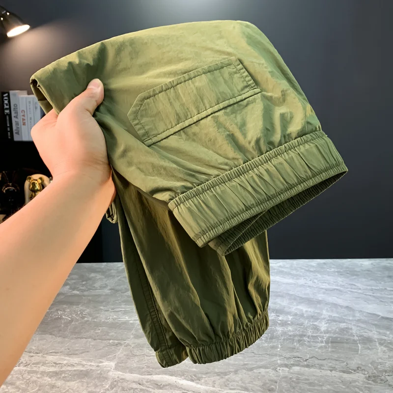 2025 summer thin casual work pants trend versatile, sporty, loose, cool, quick drying, comfortable casual pants