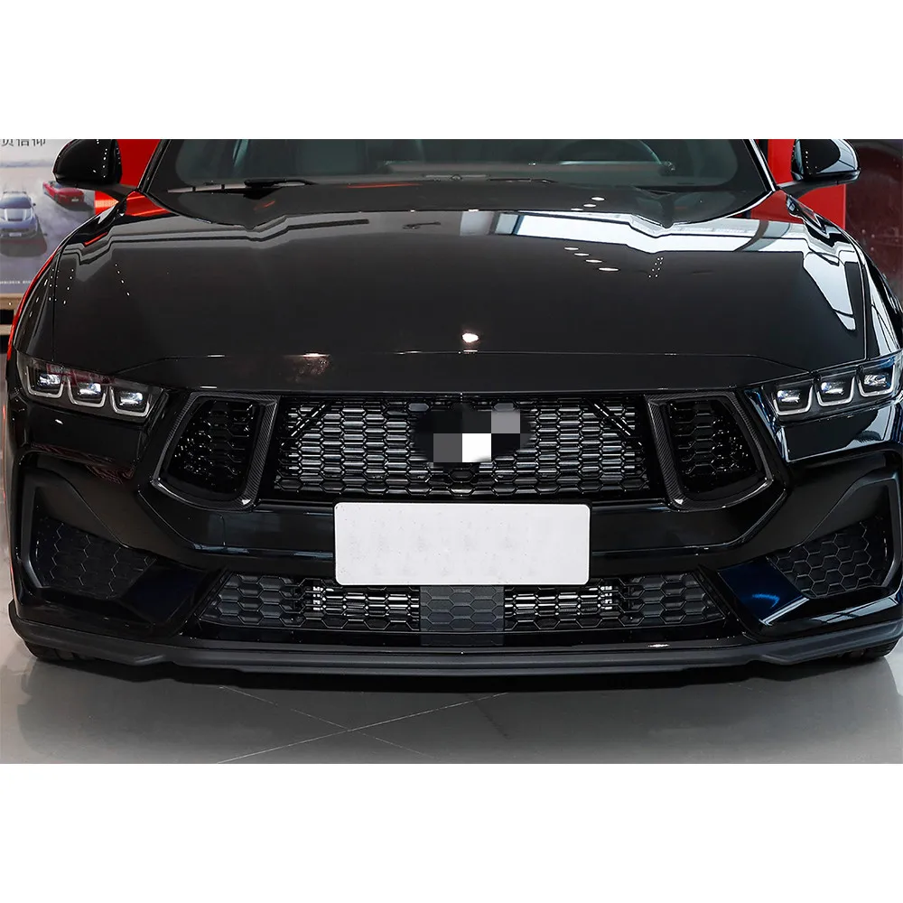 Exterior Auto Accessories For Ford Mustang 2024 up Car Front Grill Grille Cover Trim Styling 2pcs