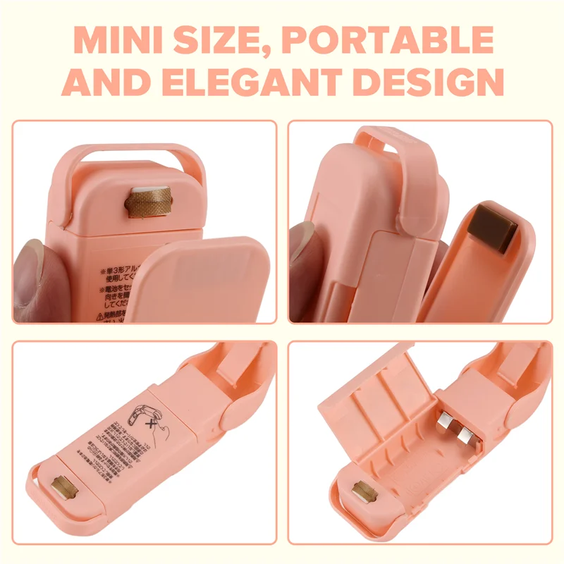 ABKR-sellador de bolsas de almacenamiento de paquetes de plástico, Mini máquina de sellado, pegatinas y sellos prácticos para alimentos, aperitivos, accesorios de cocina