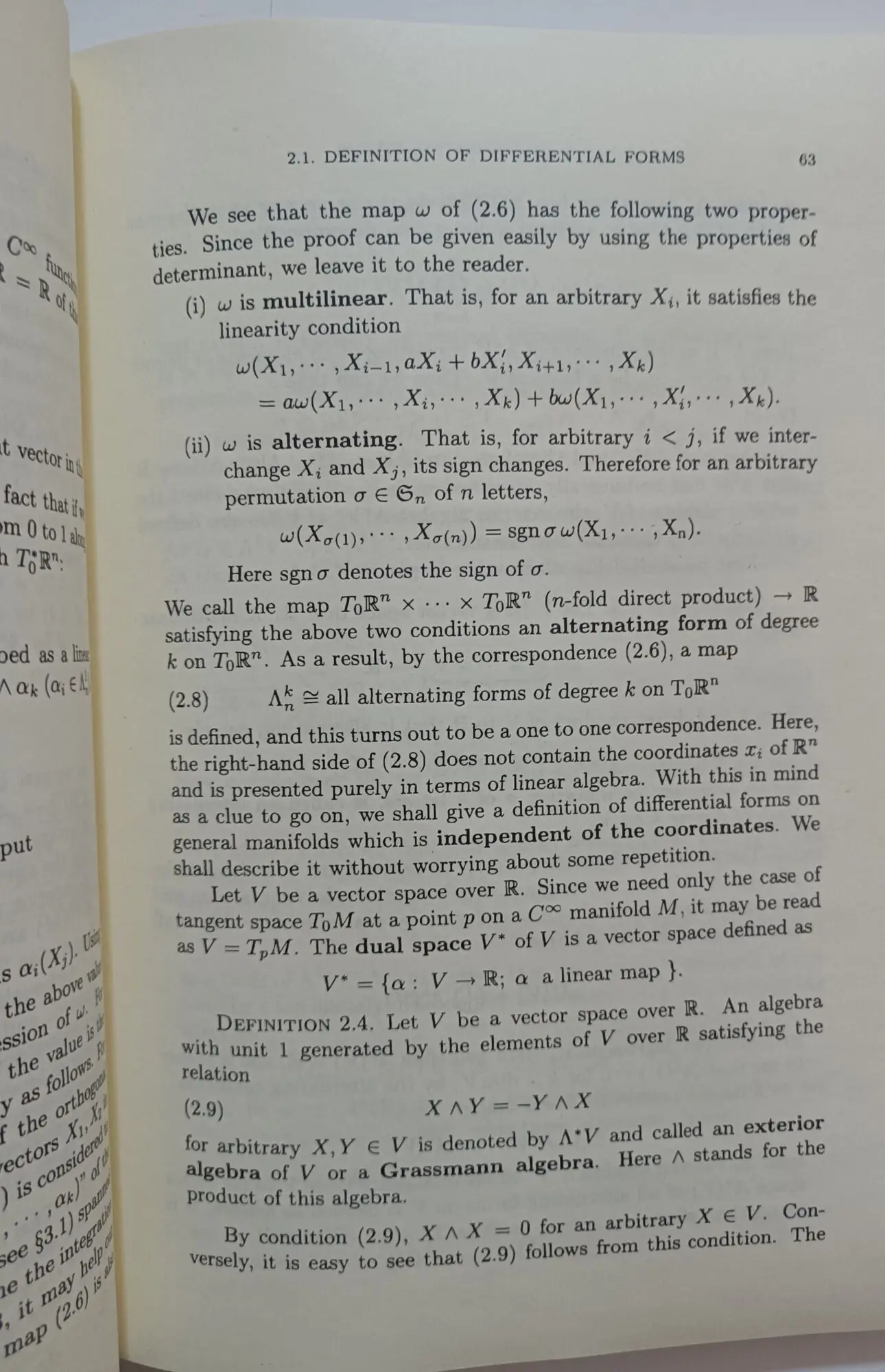 Geometrie von Differential formen