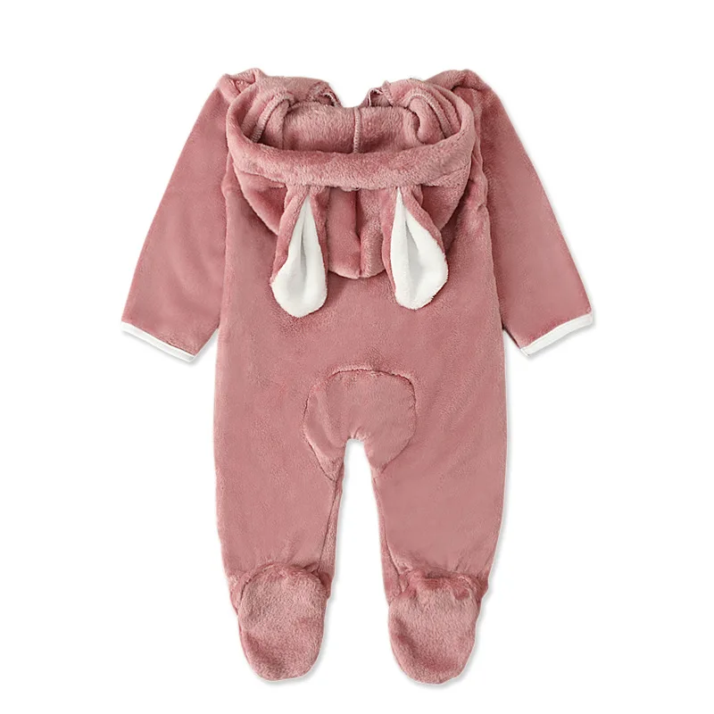 Baby Girl Romper Clothes Fleece Hooded Footies Long Sleeve Toddler Boy Jumpsuit Winter Overalls Newborn Infant Playsuit A659