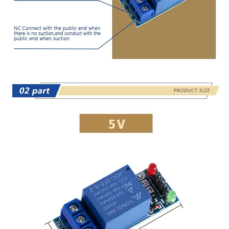 Relais 12 V Steuerplatine Modul 5 V Arduino 24 VDC Spannung 24 V Schalter 5 12 24 V DC 5 VDC 12 VDC Rele Rela 220 V Relai Rel Reley – Detail 6