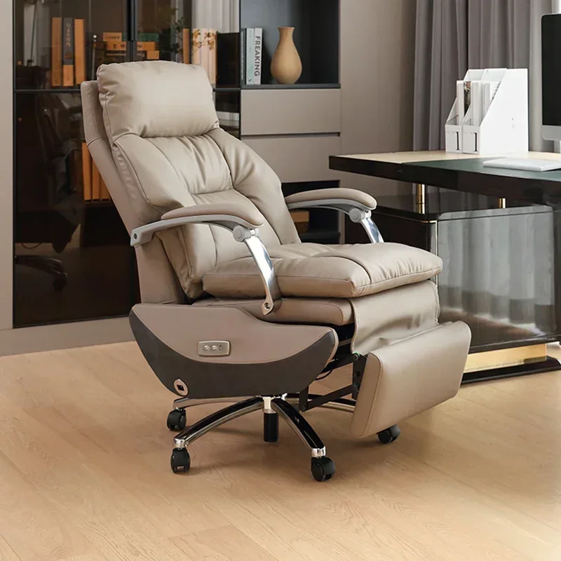 Leather Executive Mobile Desk Chair Gaming Computer Ergonomic Office Chairs Reading Cadeira De Escritorio Home Office SY50OC