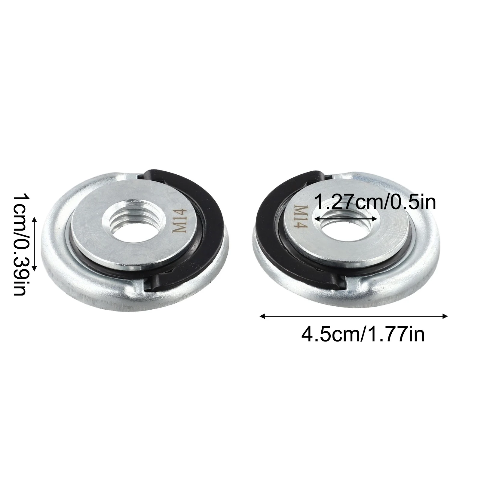 Flange Nuts for Angle Grinder 45 mm Shaft Compatible with Off Wheels Grinding Wheels Cup Wheels and Abrasive Discs