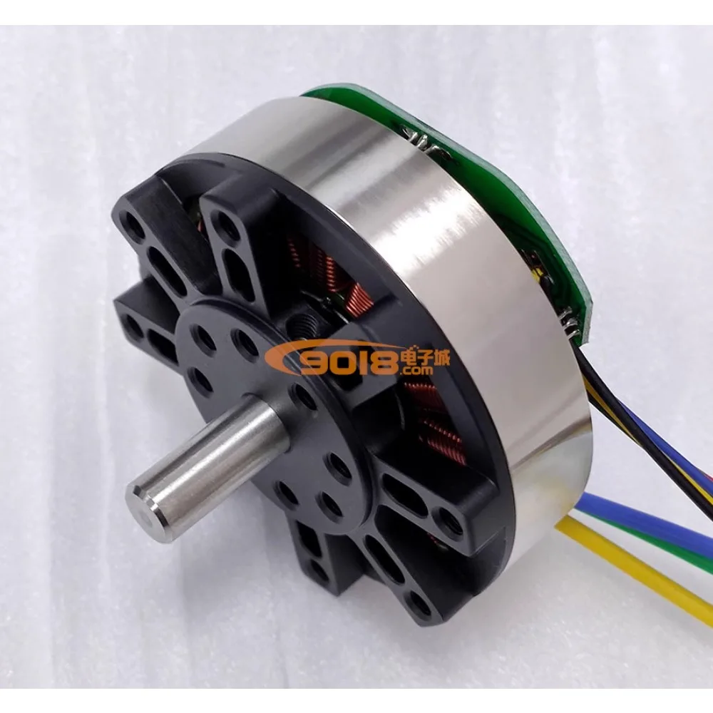 محرك 5310 بقدرة 90 وات مغناطيسي دائم ثلاثي الطور تيار مستمر بدون فرش قرص مسطح مع تنظيم سرعة التحكم عن بعد في القاعة #2