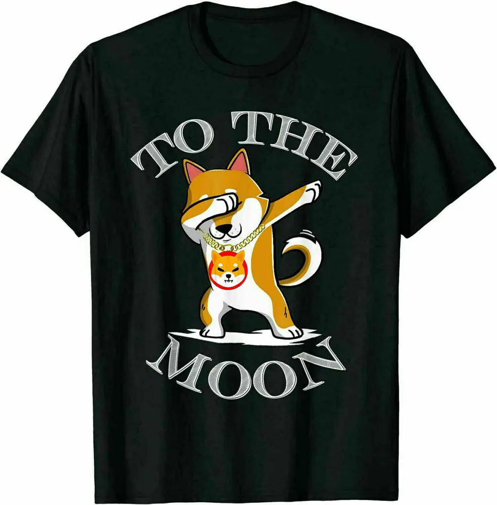 Dabbing Shiba Inu Coin Hodl To The Moon Crypto Meme T-Shirt Y2K tops Unisex Summer Short Sleeve