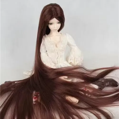 70 Long Wig 1/3 1/4 Bjd Wig High Temperature Long Straight Bjd hair MSD SD Yosd For BJD Doll