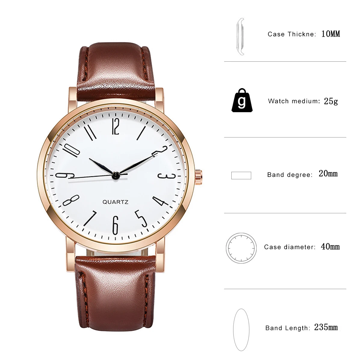 Pu Leather Watches Men Wristwatch Top Brand Man Watch Business Men\'s Clock Watch Gift Reloj Hombres montre homm