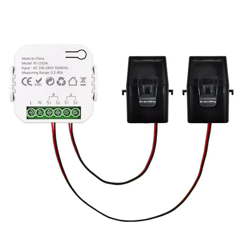 

YSS-Tuya Smart Energy Meter Power Production Consumption Bidirectional Power Monitor 0.2-80A Support APP Control