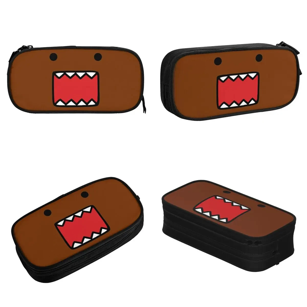 Classic Domo Domo Kun Funny Cartoon Pencil Cases Pencilcases Pen Box for Girls Boys Big Capacity Bags School Supplies Stationery