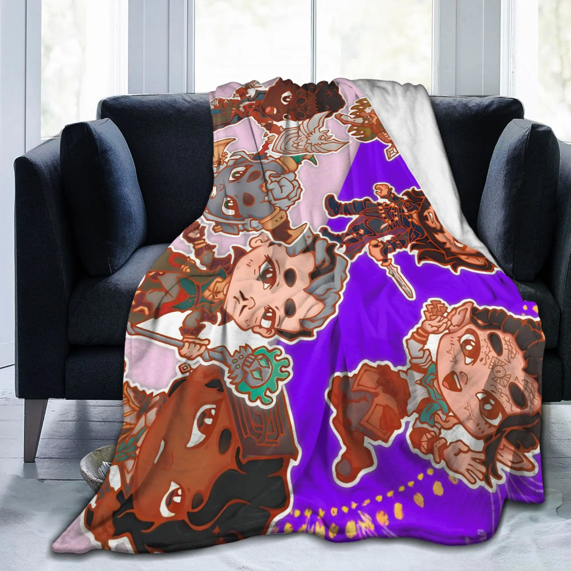 Dragon Age The Veilguard Blankets ARPG Game Plush Funny Warm Throw Blankets for Home Autumn/Winter Office