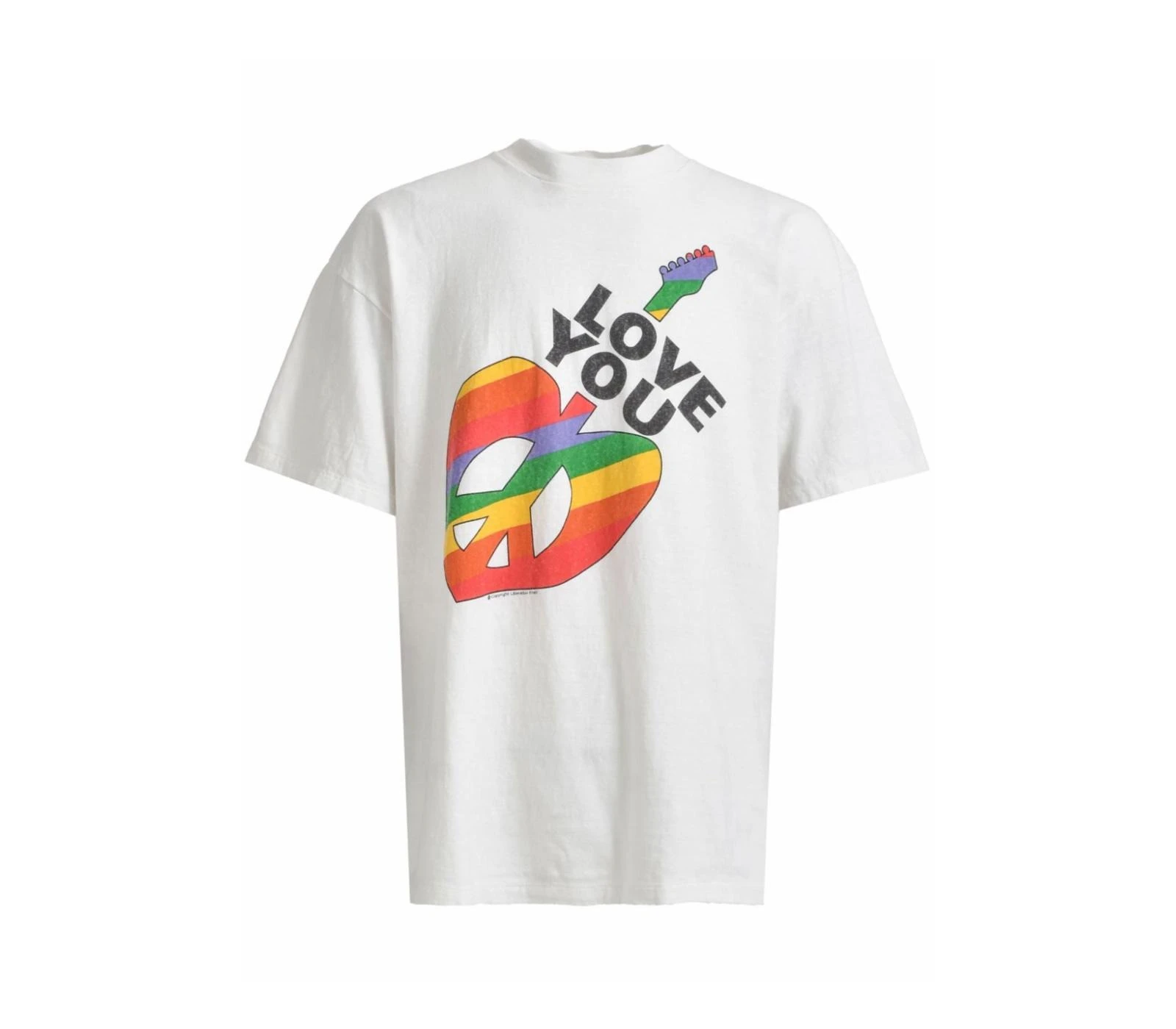 

25 Spring and Summer Smiley Face Sunflower Anti-war Love Printing Sports Men's and Women's Same Short-sleeved T-shirt Top