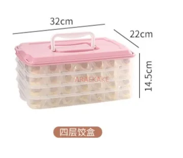 Dumpling box, dumpling freezing box, storage box, refrigerator food grade quick frozen dumplings preservation box