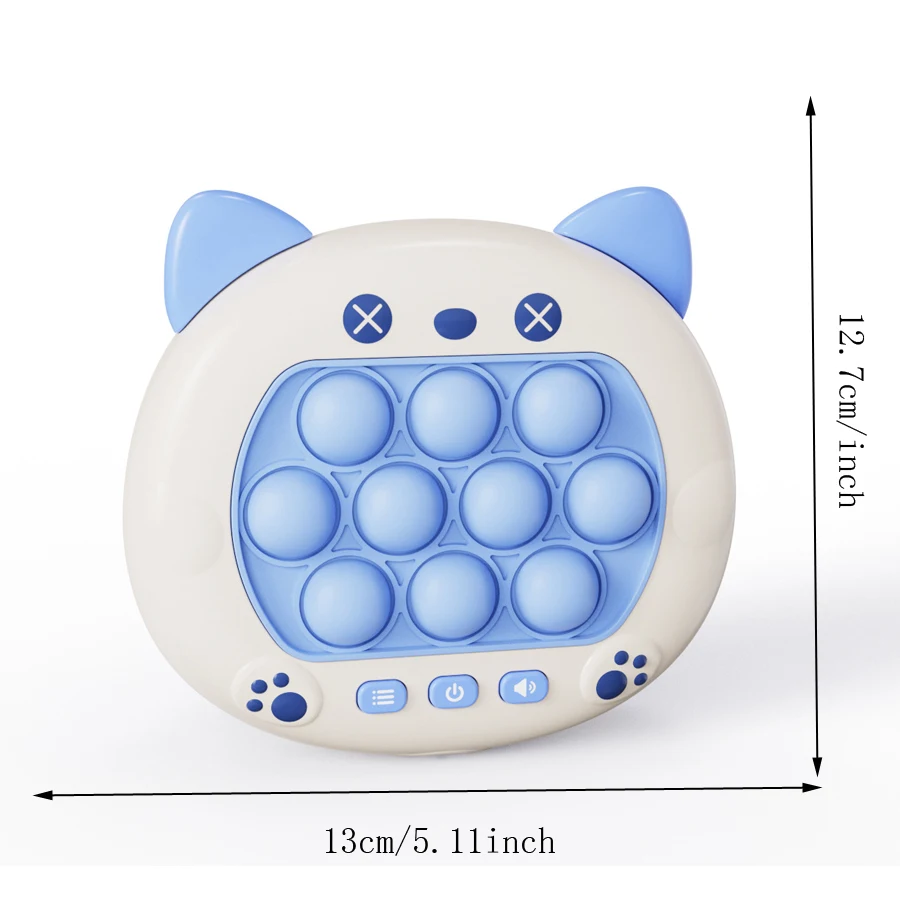 Children's Push-Button Puzzle Toy for Girls, Educational Whack-A-Mole Game Console, Quick-Push Machine for Concentration Training