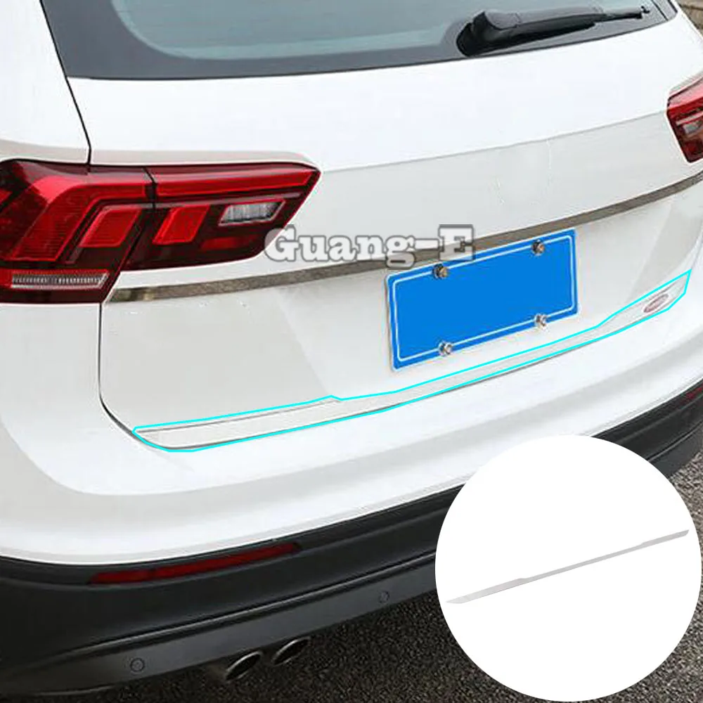 

Auto Rear Back Bumper For Volkswagen VW Tiguan L MK2 2016 2017 2018 2019 2020 Wrap License Frame Lamp Panel Trunk Cover Body