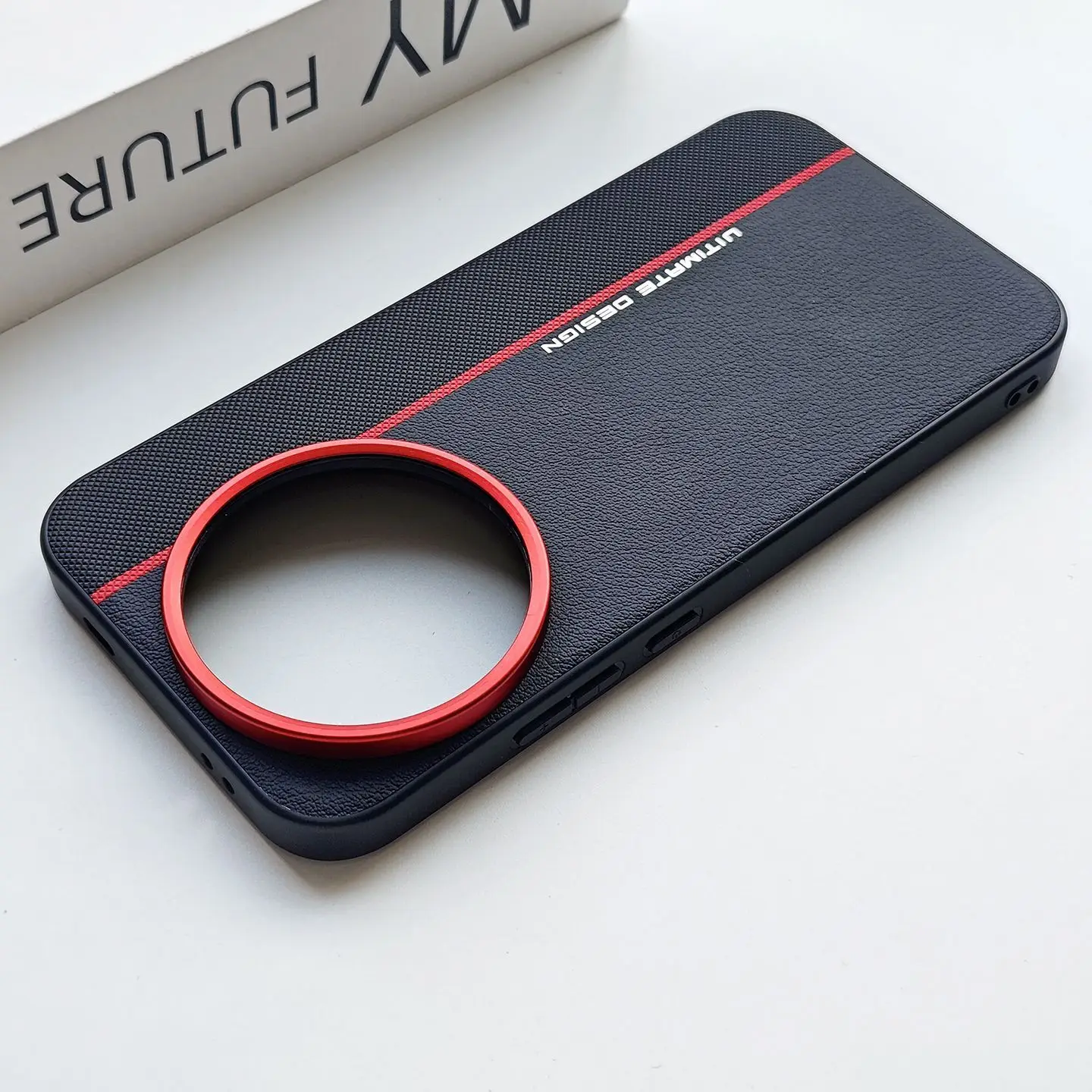 Case For Realme GT8 Pro Simple Skin-Friendly Red Lens circle