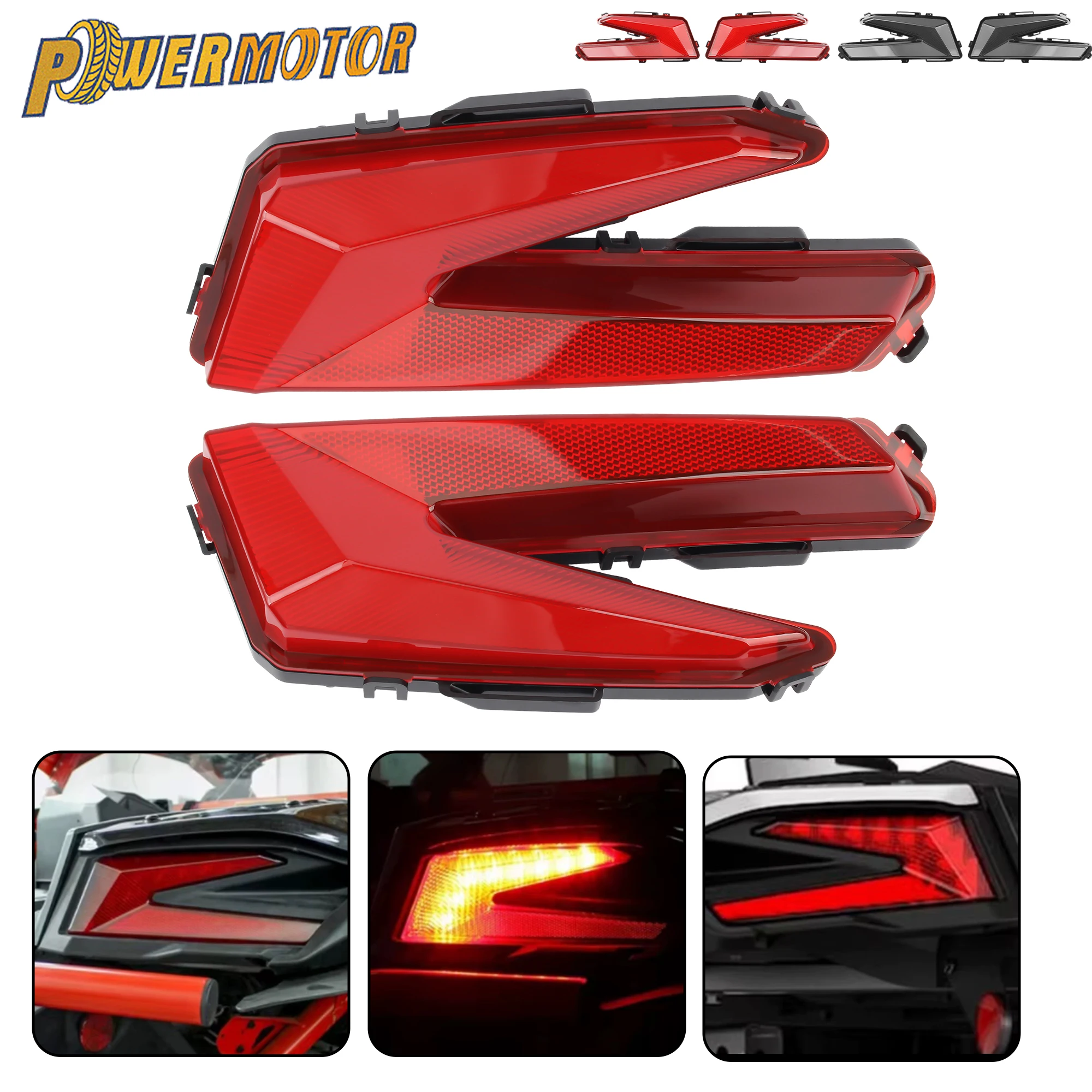 

UTV LED Brake Tail Light For Can-Am Maverick X3 900 MAX Turbo R XDS XRS 2017-2019 2020 2021 Rear Brake Taillight Accessories