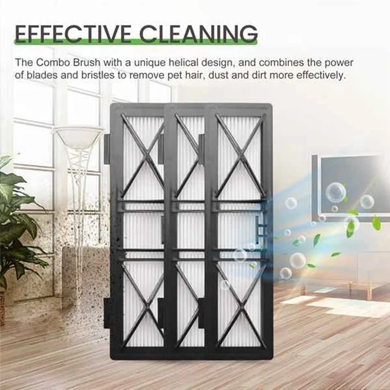 A01V-أجزاء المكنسة الكهربائية الروبوتية فلتر HEPA لسلسلة Neato Botvac D D3 D4 D5 D6 D7 D70 استبدال مرشحات فرشاة جانبية