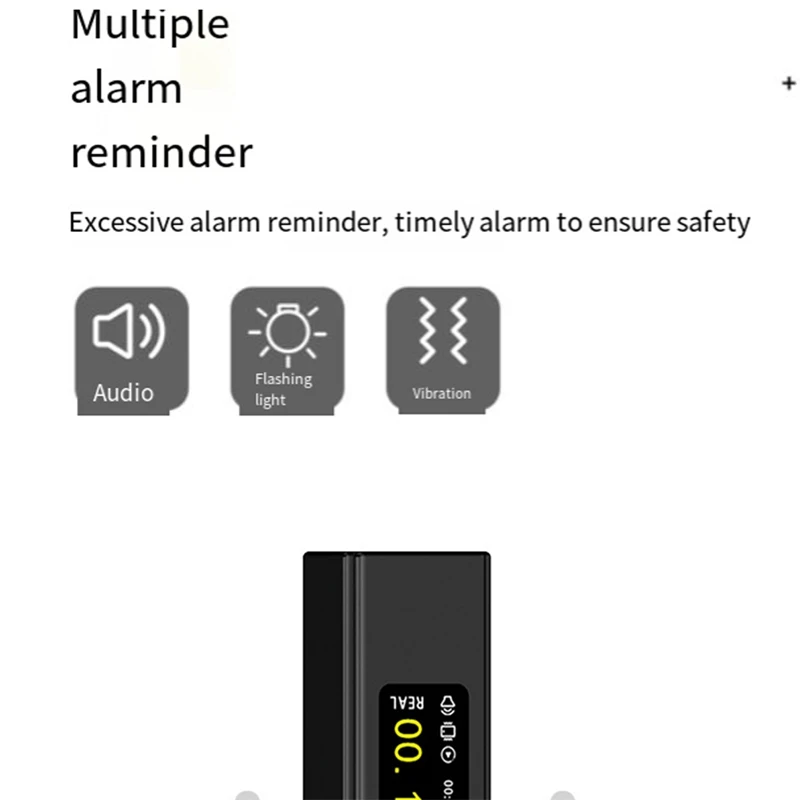 Nuclear Radiation Detector Geiger Counter Sewage Discharge Monitoring Personal Radiation Dose Alarm Instrument White Spare Parts