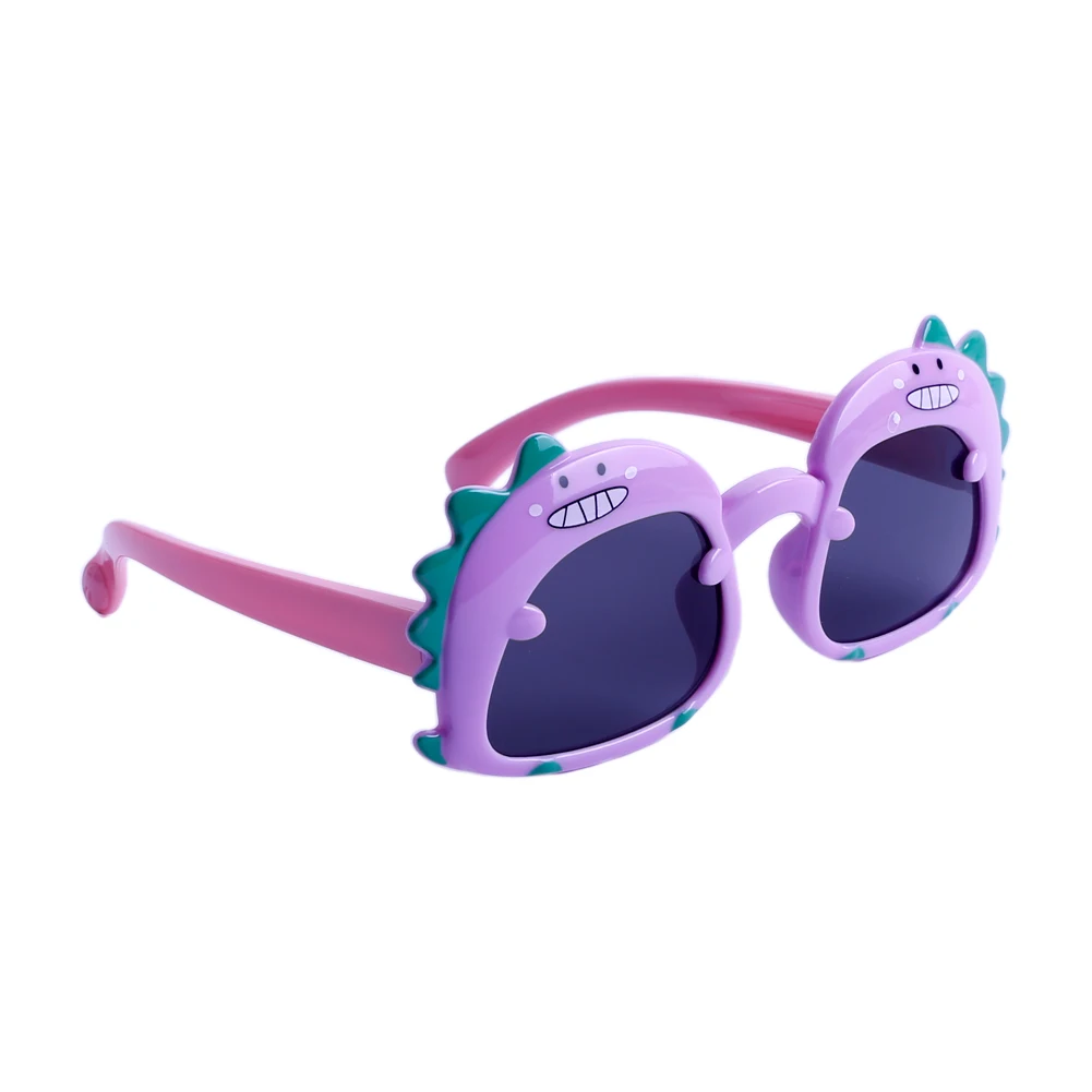 1Pair Cute Dinosaur Glasses Cartoon Fun Children's Summer Sunglasses For Kids Beach Travel Decoration Fashionable  Party Gifts