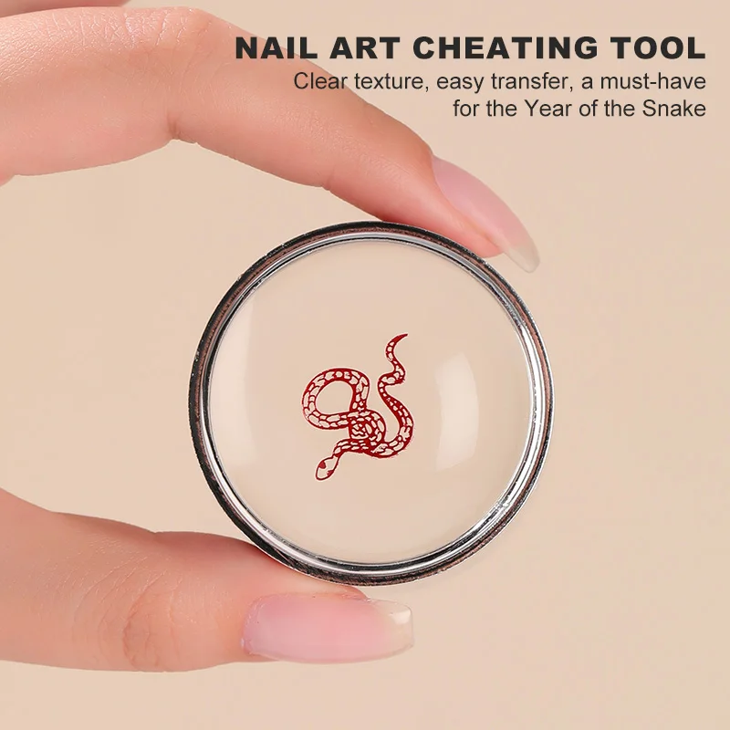 Nagelstempelplatten Pure Clear Jelly Nails Art Stamper Schaber Set Print Silikon Marshmallow Design Maniküre Zubehör Werkzeug