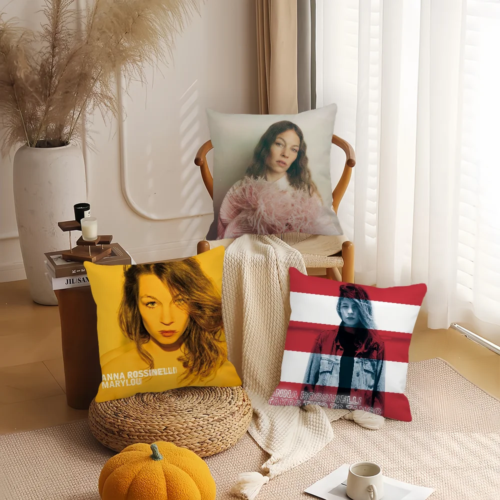 غطاء وسادة حراري للمغنية آنا روسينيلي وسائد مكتبية مناسبة لغطاء الوسادة المزخرف لغرفة نوم السيارة #3
