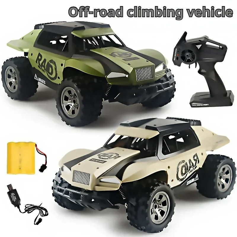 

Perfect Gift Set:High-speed 20km/h 1:18 Scale 2.4G Remote Control Car,Climbing Off-road Rc Drift Car,kids Toys Military Model