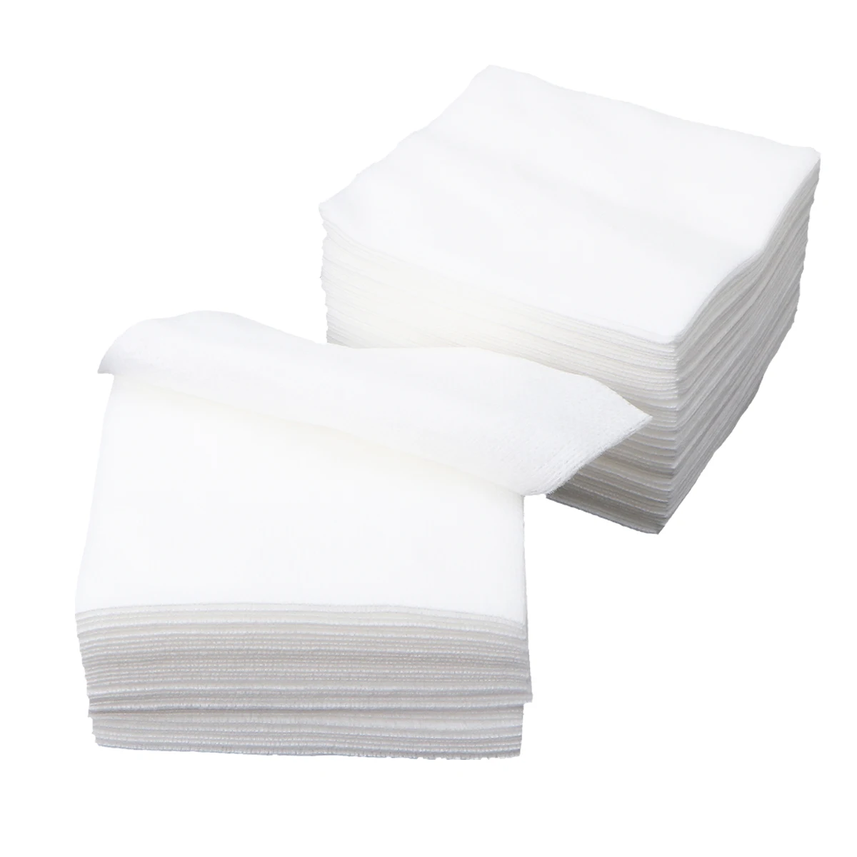 300pcs White Non-Woven Lint-Free Cotton Paper Wipes Makeup Tools NonWoven Gauze Sponge Used For Wound Care Cotton Makeup Wounds