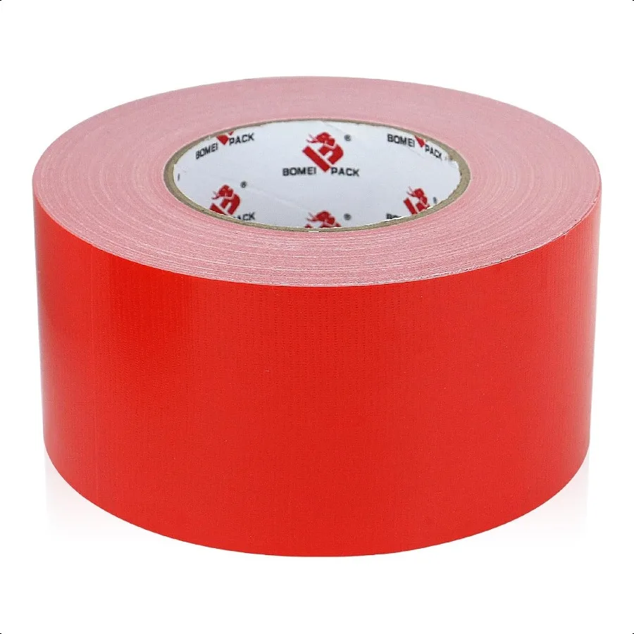 

3-дюймовая красная клейкая лента Сверхмощная клейкая лента красного цвета 3 дюйма x 60 ярдов толщиной 9 мил Водонепроницаемая промышленная лента без остатков Stro