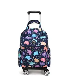 Women Travel Wheeled Backpack Travel Trolley Bag Rolling Duffel Luggage Bag Women Carry On Hand Luggage Spinner Wheels Bags