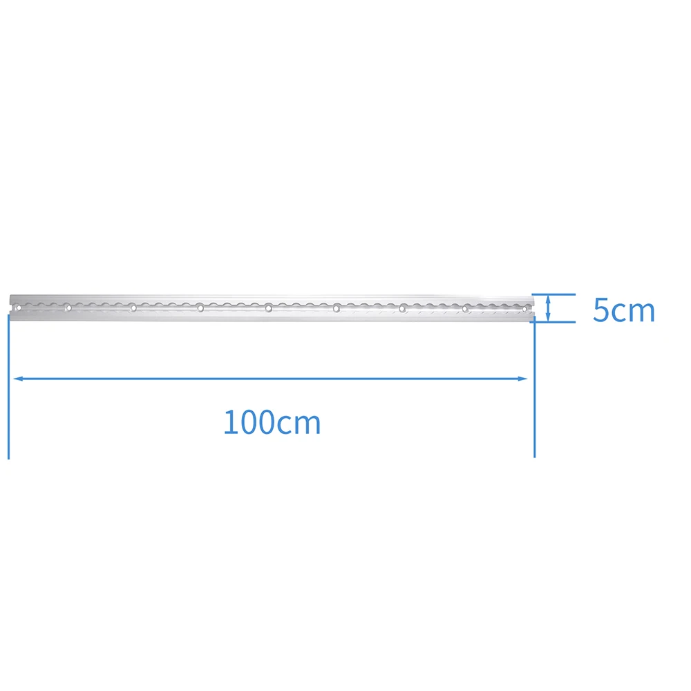 MOTO4U Embedded Aluminum Airline Rail 100CM L-Track Cargo Control For Securing Motorcycles ATVs Utility Tractors Dirt Bikes 1PC