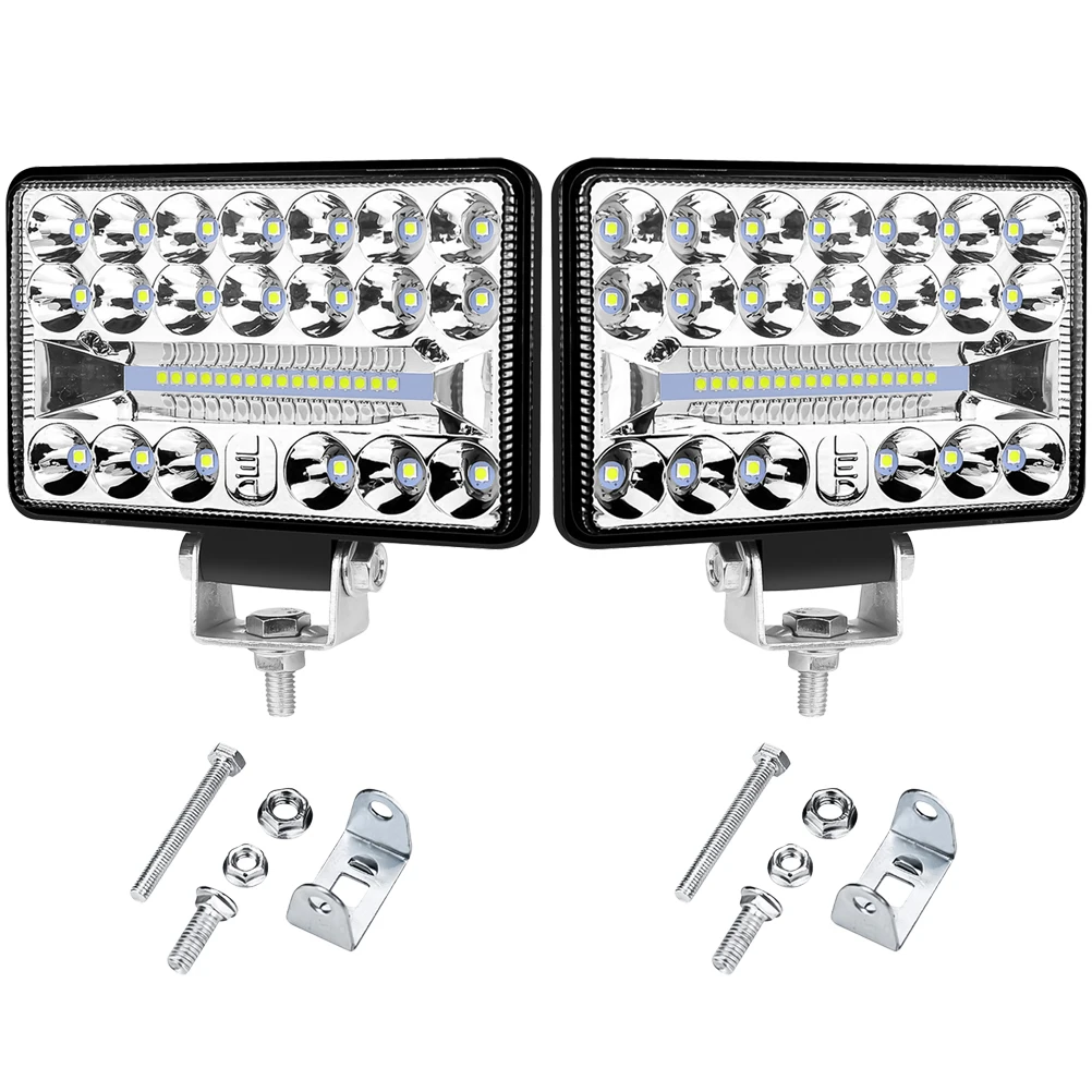 

2Pcs LED Work Light Rugged Automotive Auxiliary Lamp Off-Road Floodlight Waterproof IP67 Suitable For SUV Truck Car