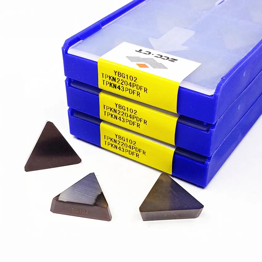 TPKN2204PDFR YD201/TPKN2204PDFR YD101/TPKN2204PDFR YBG102 TPKN2204PDFR TPKN2204 ZCC.CT insertos de carburo CNC 10 unids/lote/caja