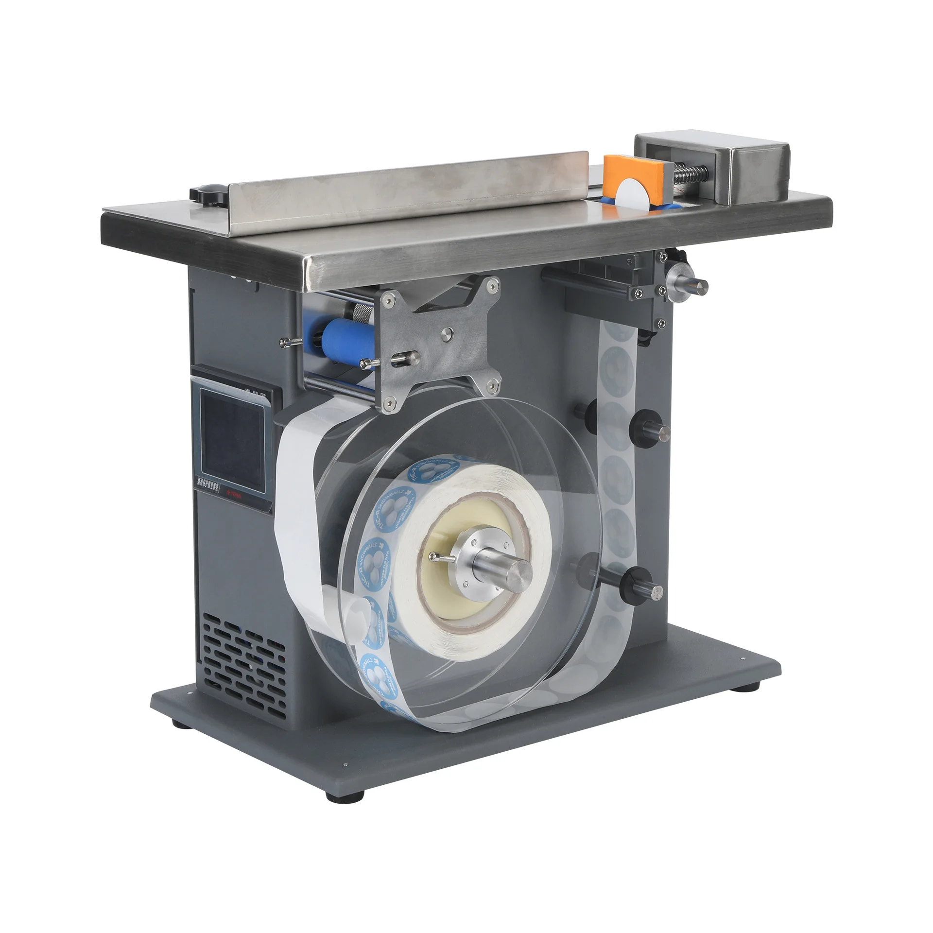 

Box Sealing Corner Labeling Machine Automatic Right Angle for Transparent Round & Anti-Counterfeiting Label