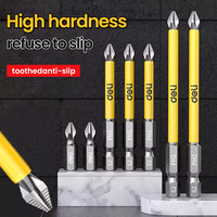 5/6Pcs Magnetic Screwdriver Bits Non-slip Shockproof Phillips Impact Bits Hex Shank Alloy Steel Bits Suitable for Power Tools