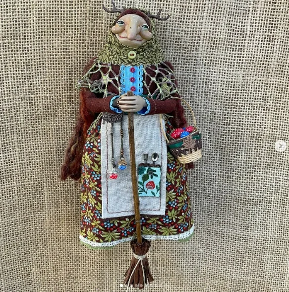 

Cross-border new creative handmade kitchen witch doll witch scarecrow hanging decoration tree pendant