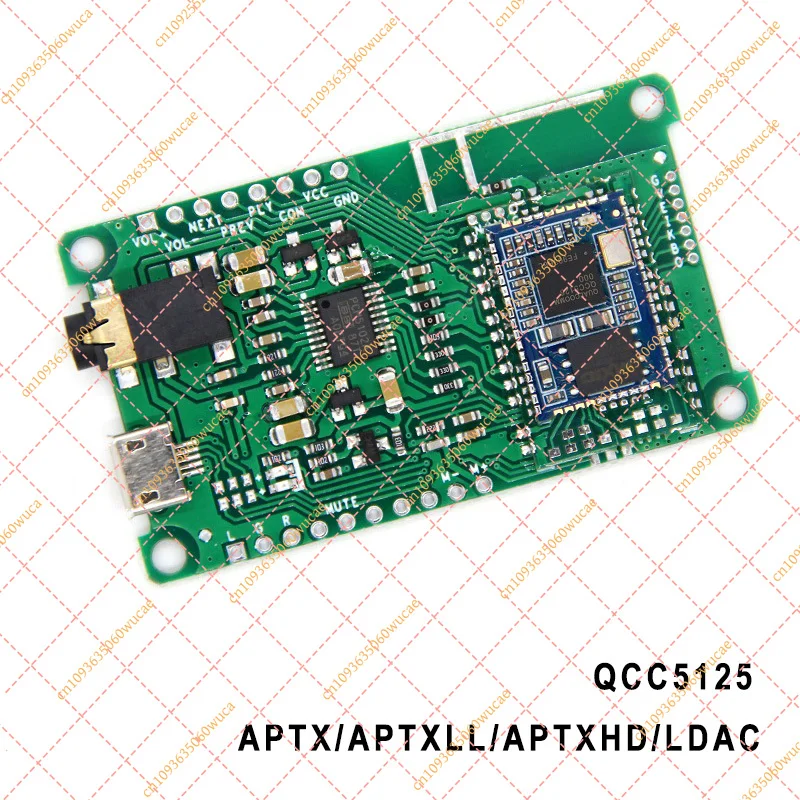 

APTX/APTXLL/APTXHD/LDAC Qualcomm QCC5125 V5.1 Decoding PCM5102A Low-power BT Power Amplifier Board