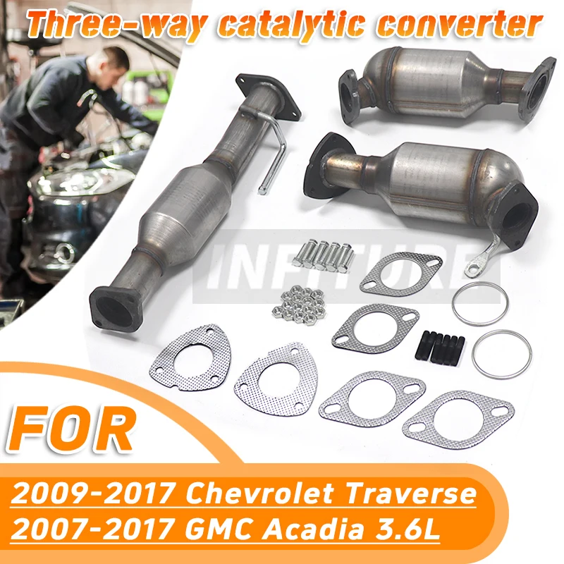 Convertidor catalítico para Chevrolet Traverse para GMC Acadia 3.6L 07-17 para Buick Enclave 3.6L 6 cilindros 08-17 para Saturn Outlook