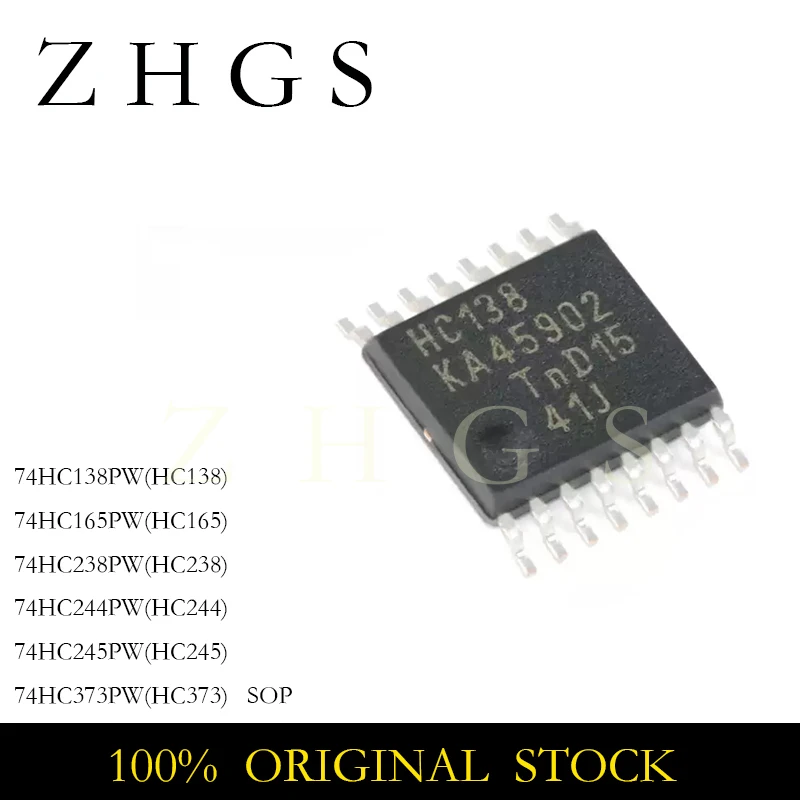 10Pcs 74HC138PW 74HC165PW 74HC238PW 74HC244PW 74HC245PW 74HC373PW TSSOP IC Chip In Stock Wholesale