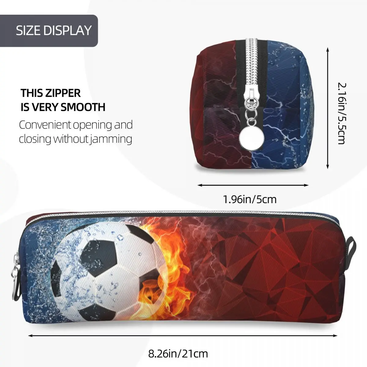 مقلمة كرة القدم، كرات كرة القدم، مقلمة رياضية، صندوق أقلام للطلاب، حقيبة ذات سعة كبيرة، لوازم مدرسية، أدوات مكتبية هدية