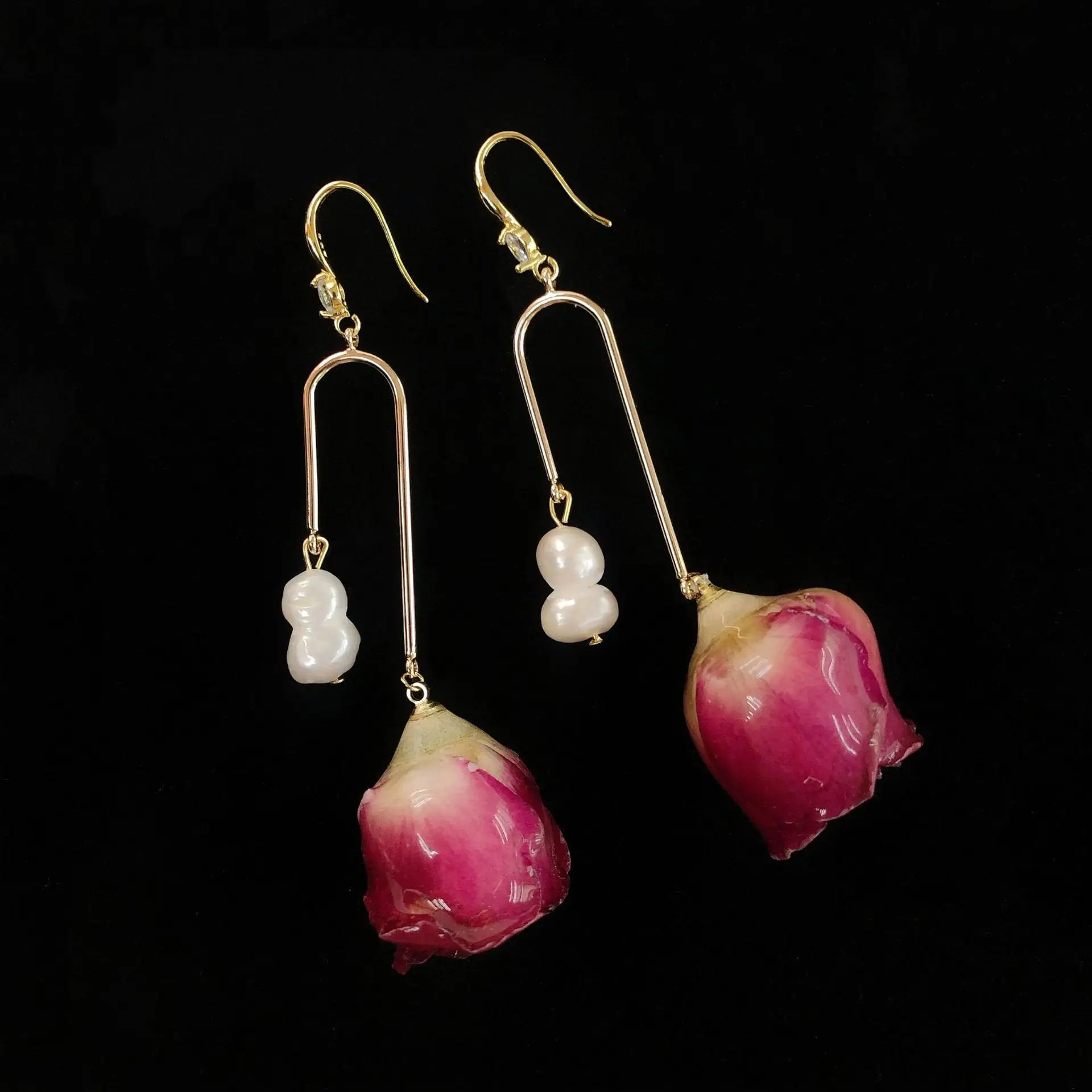 

Original Design Pearl Tassel Earrings Personalized Fashion Trend Women's Fashion Long Drop Dangle Earrings Amethyst Tiger's Eye