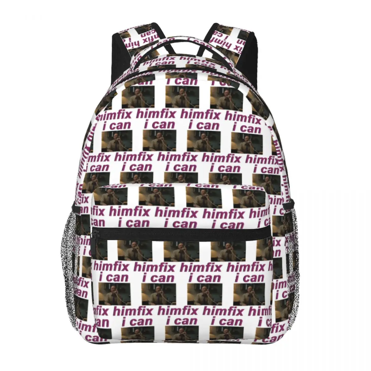 

William Afton (Movie Version) I Can Fix Him Backpack Student Boys Girls BookBag School Bag Computer Shoulder Bags for Men Women