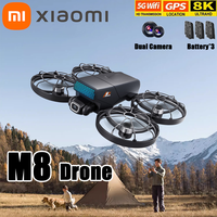 Xiaomi M8 Drone HD Dual Camera 8K Profesional Aerial 3 Battery Brushless Motor Optical Flow GPS Positioning Avoidance Drone