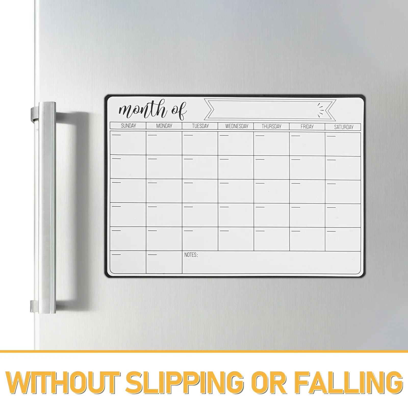 4 قطعة تقويم السبورة المغناطيسية، مخطط الثلاجة للمسح الجاف للمنزل والمكتب والمدرسة، إشعار قائمة التسوق القابل لإعادة الاستخدام #6