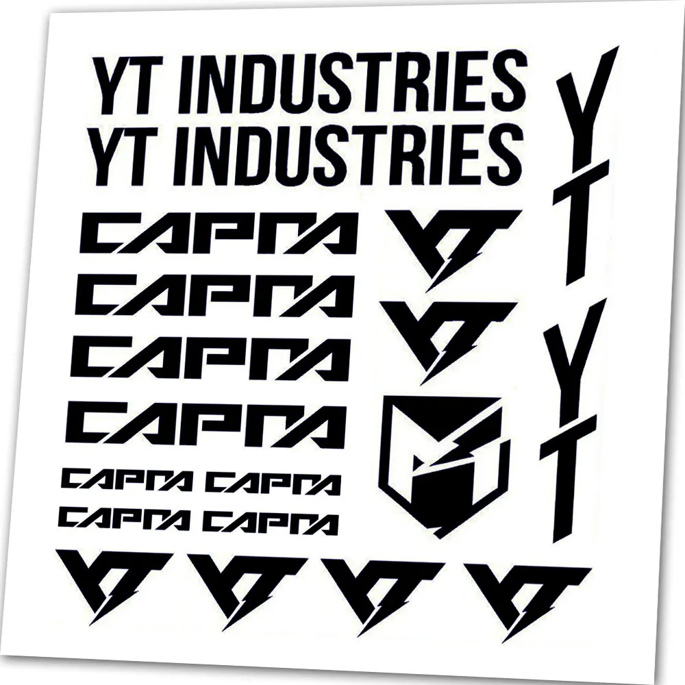 لـ YT Industries CAPRA مجموعة إطار الدراجة استبدال ملصقات الشارات، Mtb. ركوب الدراجات، بي ام اكس، سيارة، فان