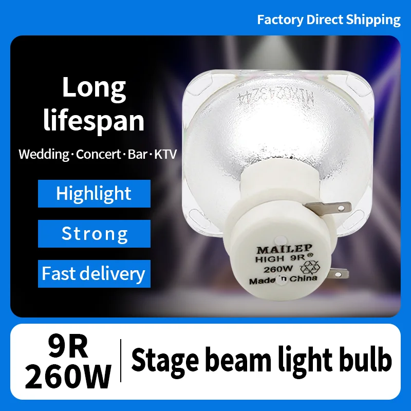 

Shake head light bulb 9R 260W sharp beam/Shake head spotlight 9R