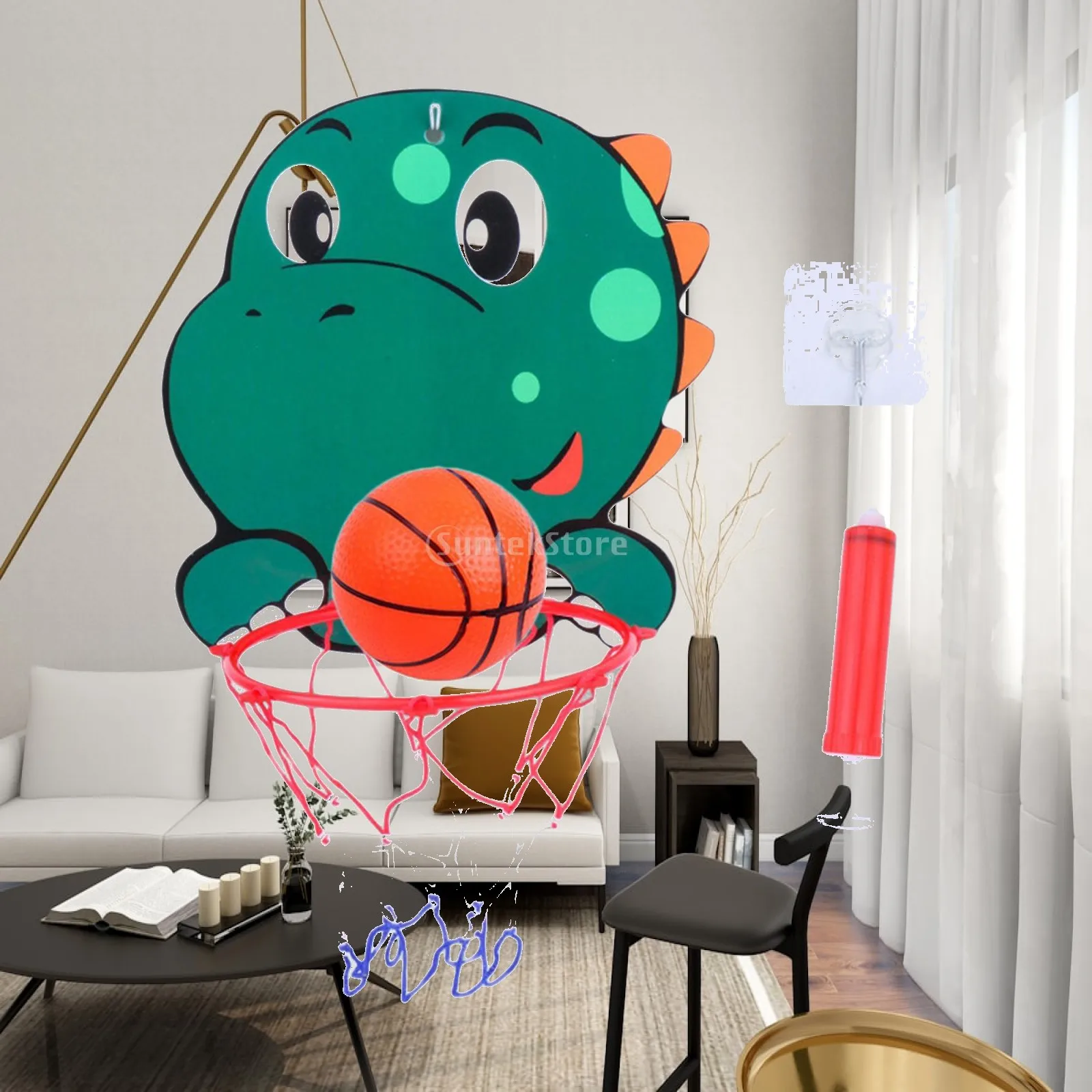 with Net and Ball,Sport Toys,Creative Animals Basketball Stand for Toddler Kids Adults Children Birthday Gifts