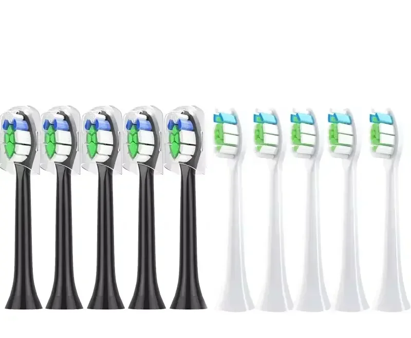 10PCS Brush Heads for Philips H X3/6/8/9 Series Electric Toothbrush Vacuum Sealed Packaged Replacement Toothbrushes Heads