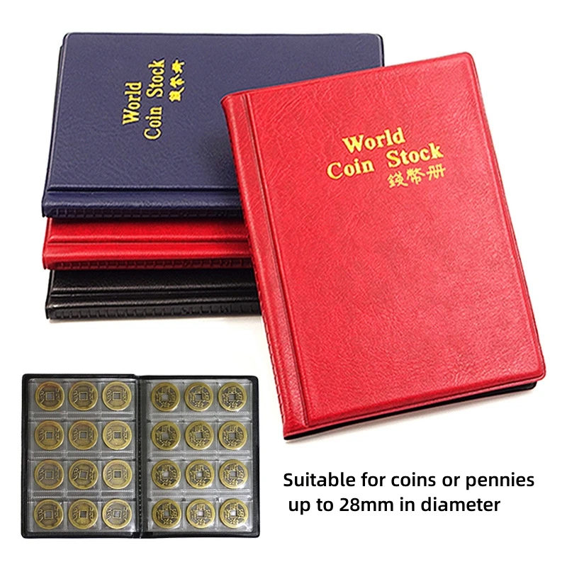 

120Pockets Album for Coins Collection Book Home Decoration Photo Album Coin Album Holders Collection Book Scrapbook