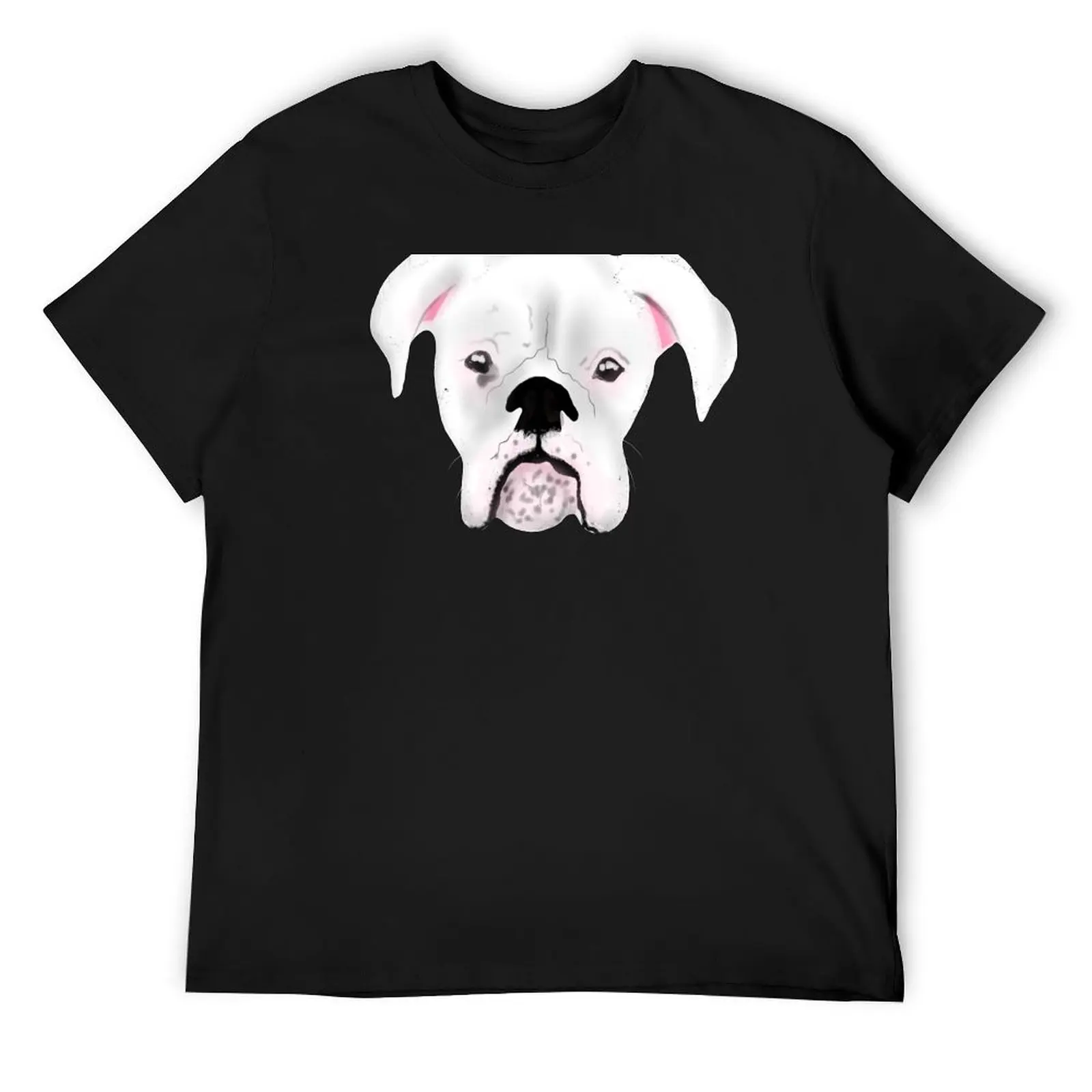 WHITE BOXER DOG PUPPY POLLY T-Shirt hippie clothes summer tops mens t shirts